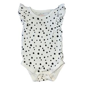 Cat & Jack Polkadot Ribbed Onesie